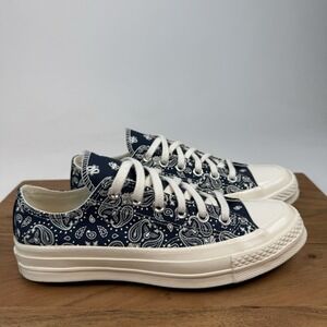 New Womens Converse Chuck Taylor 70 Low Paisley Sneakers Shoes Size 7.5 M